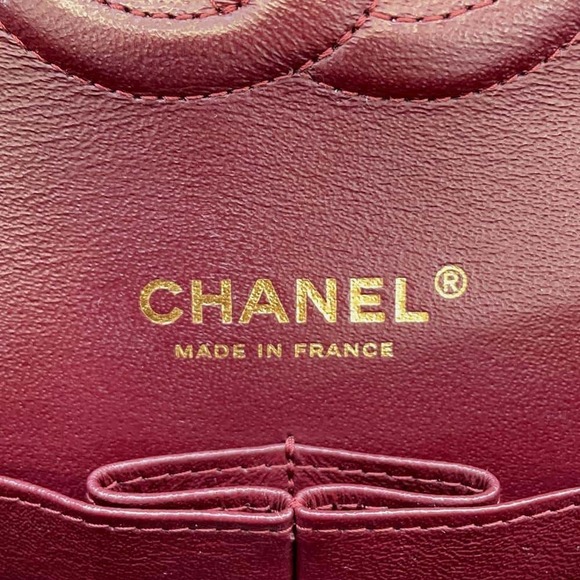 Chanel Double Chain Shoulder Bag Matelasse 25 Caviar Skin Black - Picture 14 of 14